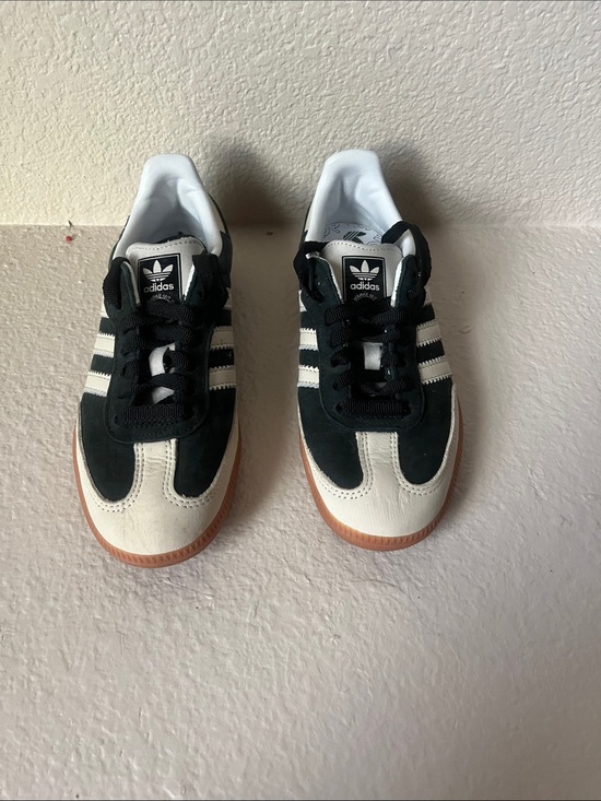 adidas Other - adidas Kids Suede & leather Sneakers in Black &White.never worn! No tag nor box.